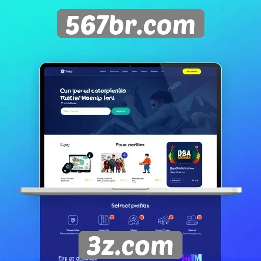 Navegação e design do site 567br.com